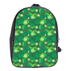 Leaf Clover Star Glitter Seamless School Bag (xl) by Pakrebo