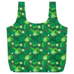 Leaf Clover Star Glitter Seamless Full Print Recycle Bag (xl) by Pakrebo