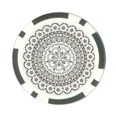 Vector Mandala Drawing Decoration Poker Chip Card Guard by Pakrebo