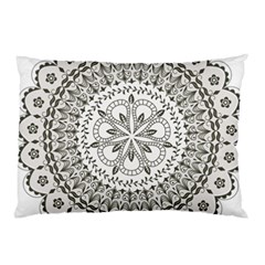 Vector Mandala Drawing Decoration Pillow Case by Pakrebo