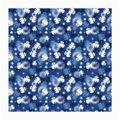 White Flowers Summer Plant Medium Glasses Cloth (2-side) by Pakrebo