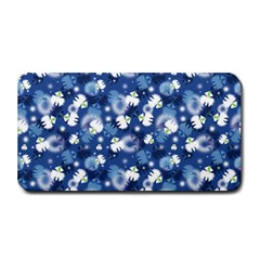 White Flowers Summer Plant Medium Bar Mats by Pakrebo