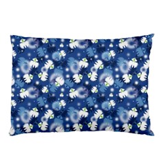 White Flowers Summer Plant Pillow Case by Pakrebo