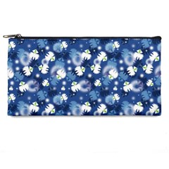 White Flowers Summer Plant Pencil Cases by Pakrebo