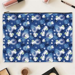 White Flowers Summer Plant Cosmetic Bag (xxxl) by Pakrebo