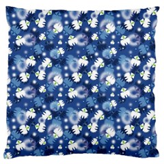 White Flowers Summer Plant Standard Flano Cushion Case (one Side) by Pakrebo