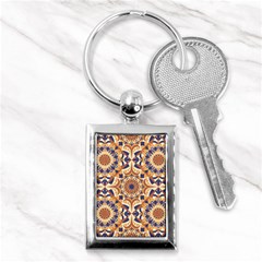 Orange Seamless Pattern Tile Key Chains (rectangle)  by Pakrebo