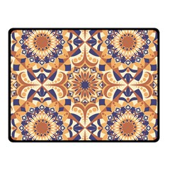 Orange Seamless Pattern Tile Fleece Blanket (small) by Pakrebo