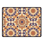 Orange Seamless Pattern Tile Fleece Blanket (Small) 50 x40  Blanket Front