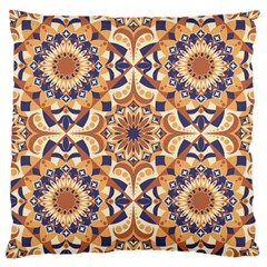 Orange Seamless Pattern Tile Large Cushion Case (one Side) by Pakrebo