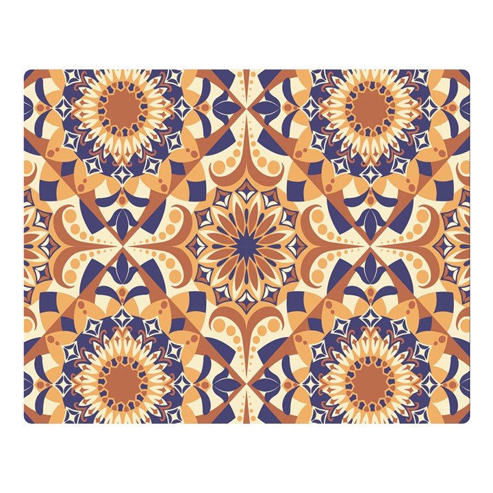 Orange Seamless Pattern Tile Double Sided Flano Blanket (Large) 