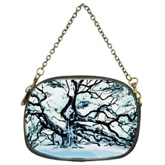 Tree Winter Blue Snow Cold Scene Chain Purse (two Sides) by Pakrebo