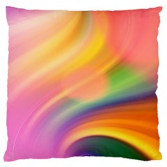 Wave Watercolor Watercolour Standard Flano Cushion Case (one Side) by Pakrebo