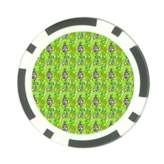 Maple Leaf Plant Seamless Pattern Poker Chip Card Guard by Pakrebo