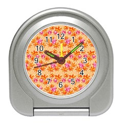 Maple Leaf Autumnal Leaves Autumn Travel Alarm Clock by Pakrebo