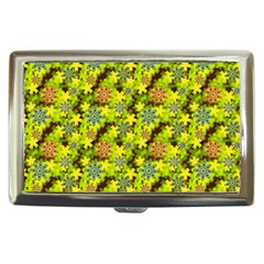 Flowers Yellow Red Blue Seamless Cigarette Money Case by Pakrebo