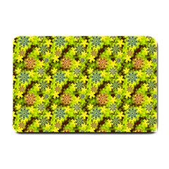 Flowers Yellow Red Blue Seamless Small Doormat  by Pakrebo