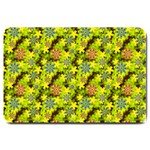 Flowers Yellow Red Blue Seamless Large Doormat  30 x20  Door Mat