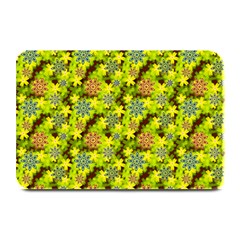 Flowers Yellow Red Blue Seamless Plate Mats by Pakrebo