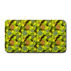 Flowers Yellow Red Blue Seamless Medium Bar Mats by Pakrebo