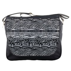 Ethno Seamless Pattern Messenger Bag by Pakrebo