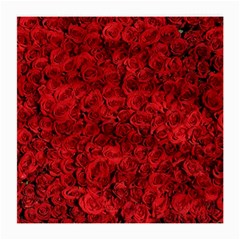 Rose Roses Flowers Red Valentine Medium Glasses Cloth (2-side) by Pakrebo