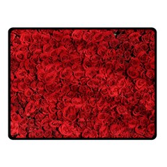 Rose Roses Flowers Red Valentine Double Sided Fleece Blanket (small)  by Pakrebo