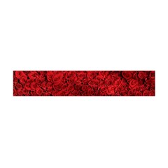 Rose Roses Flowers Red Valentine Flano Scarf (mini) by Pakrebo