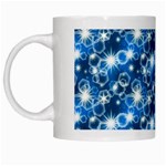 Star Hexagon Blue Deep Blue Light White Mugs Left