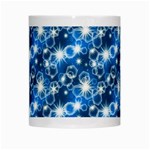 Star Hexagon Blue Deep Blue Light White Mugs Center