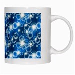 Star Hexagon Blue Deep Blue Light White Mugs Right