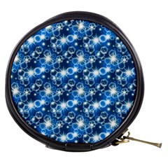 Star Hexagon Blue Deep Blue Light Mini Makeup Bag by Pakrebo