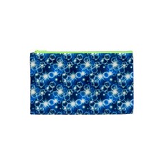 Star Hexagon Blue Deep Blue Light Cosmetic Bag (xs) by Pakrebo