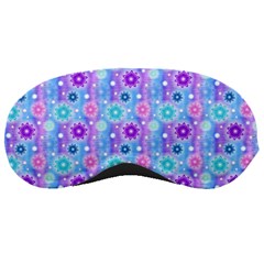 Flowers Light Blue Purple Magenta Sleeping Masks by Pakrebo