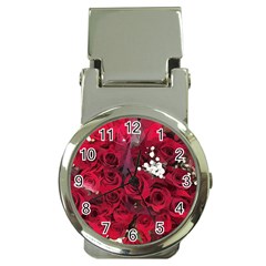 Roses Baby S Breath Bouquet Floral Money Clip Watches by Pakrebo