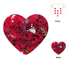 Roses Baby S Breath Bouquet Floral Playing Cards (heart) by Pakrebo