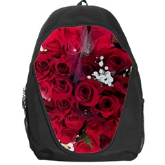 Roses Baby S Breath Bouquet Floral Backpack Bag by Pakrebo