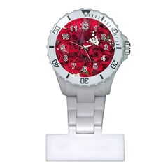 Roses Baby S Breath Bouquet Floral Plastic Nurses Watch by Pakrebo