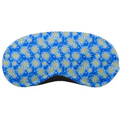 Hydrangea Blue Glitter Round Sleeping Masks by Pakrebo