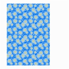 Hydrangea Blue Glitter Round Small Garden Flag (two Sides) by Pakrebo