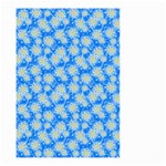 Hydrangea Blue Glitter Round Small Garden Flag (Two Sides) Front