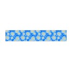 Hydrangea Blue Glitter Round Flano Scarf (Mini) Front