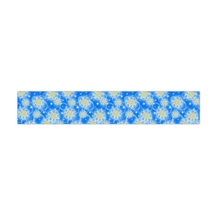 Hydrangea Blue Glitter Round Flano Scarf (Mini)