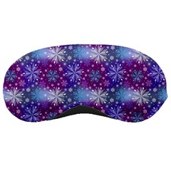 Snow White Blue Purple Tulip Sleeping Masks by Pakrebo