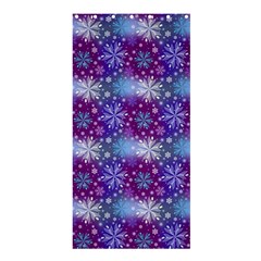 Snow White Blue Purple Tulip Shower Curtain 36  X 72  (stall)  by Pakrebo