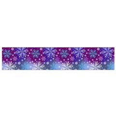 Snow White Blue Purple Tulip Small Flano Scarf by Pakrebo