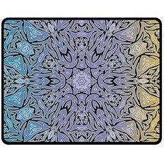 Tile Design Art Mosaic Pattern Double Sided Fleece Blanket (medium)  by Pakrebo