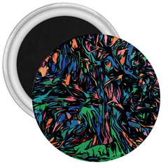 Tree Forest Abstract Forrest 3  Magnets by Pakrebo