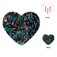 Tree Forest Abstract Forrest Playing Cards (heart) by Pakrebo