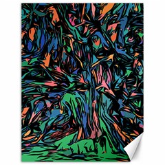 Tree Forest Abstract Forrest Canvas 12  X 16 